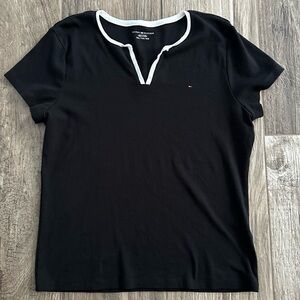 Tommy Hilfiger Split Neck T-shirt